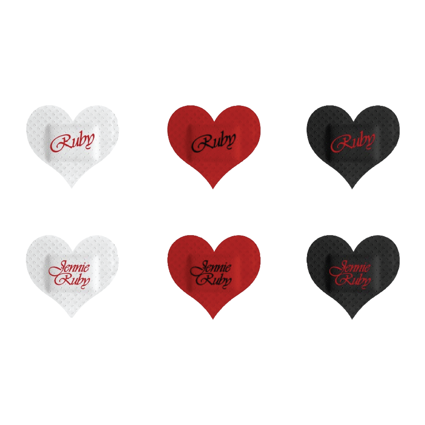 Ruby Heart Bandage Set