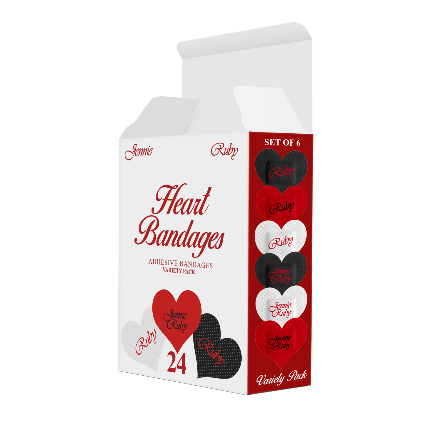 Ruby Heart Bandage Set
